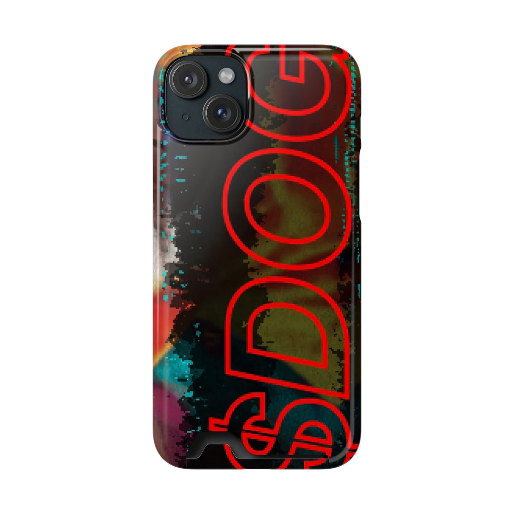 Phone Case — Bold Neon “D0G” Card Holder Wallet