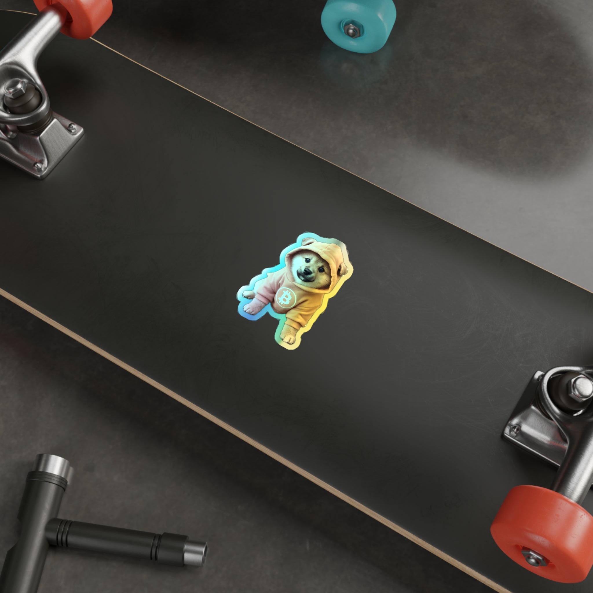 Holographic $DOG Bitcoin Sticker
