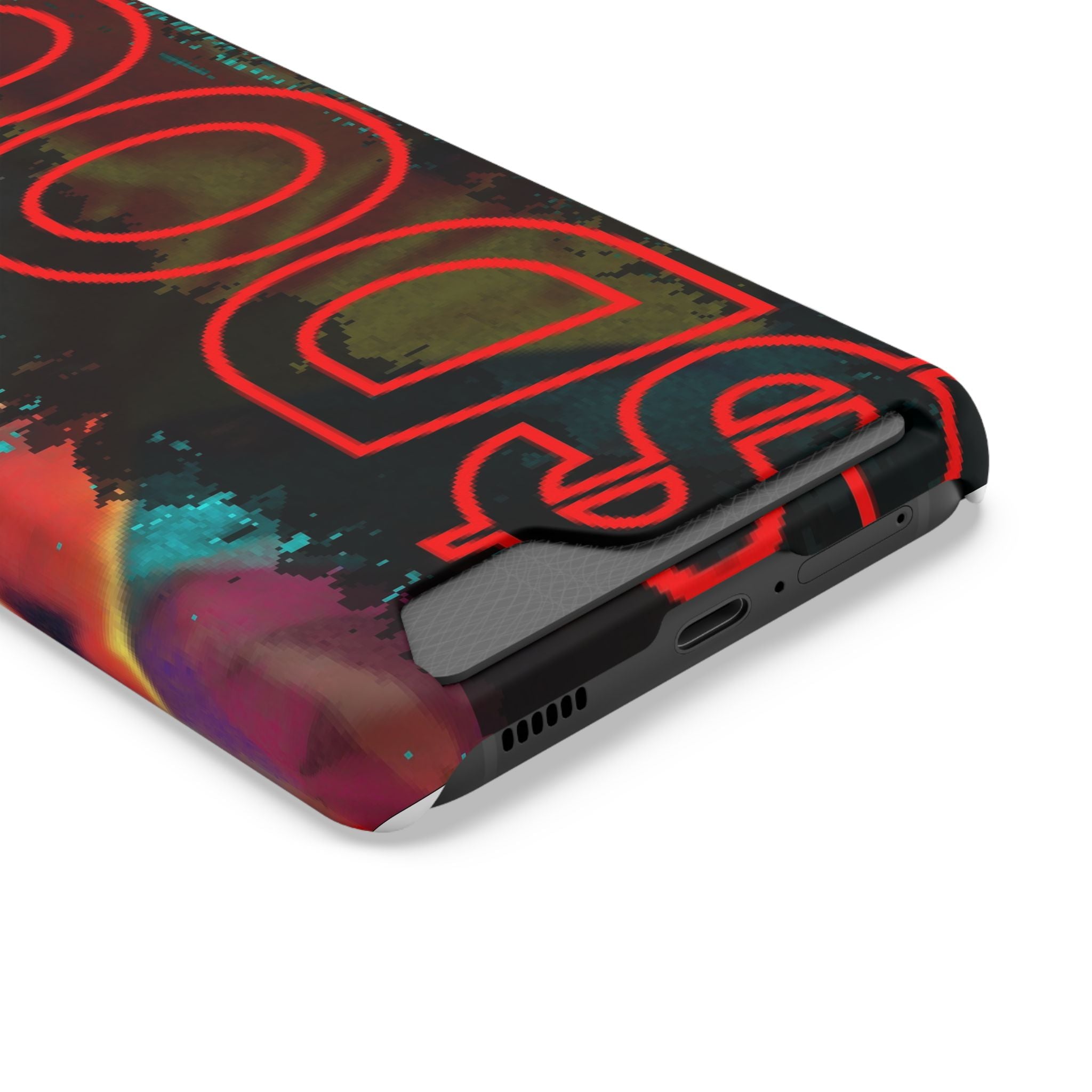 Phone Case — Bold Neon “D0G” Card Holder Wallet