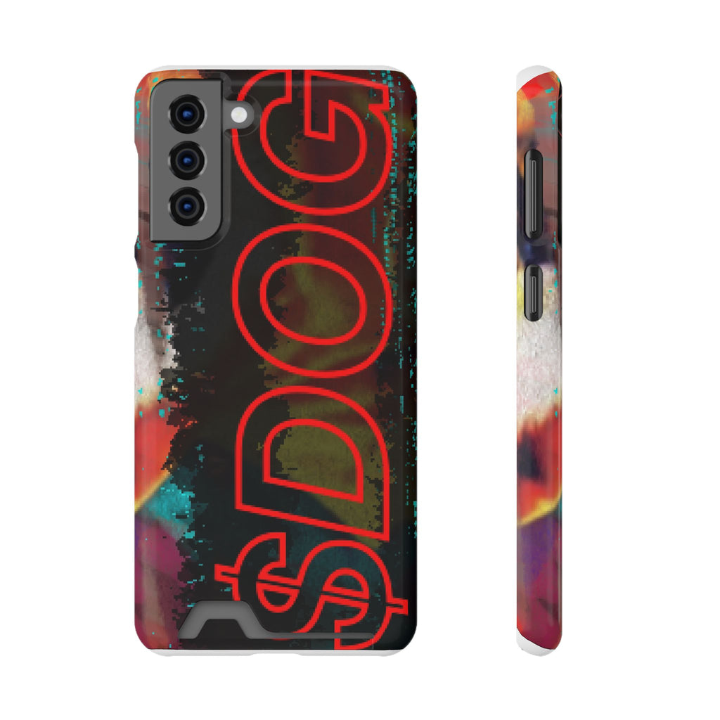 Phone Case — Bold Neon “D0G” Card Holder Wallet