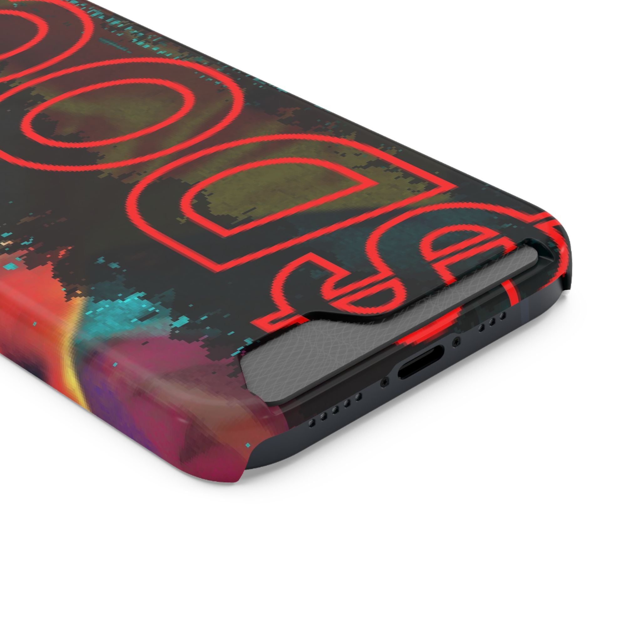 Phone Case — Bold Neon “D0G” Card Holder Wallet