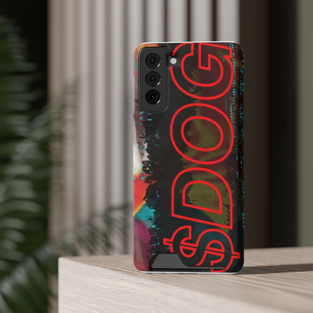 Phone Case — Bold Neon “D0G” Card Holder Wallet