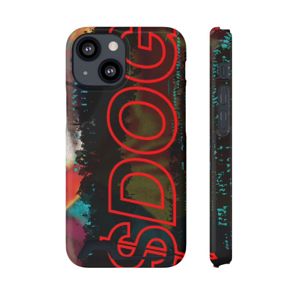 Phone Case — Bold Neon “D0G” Card Holder Wallet
