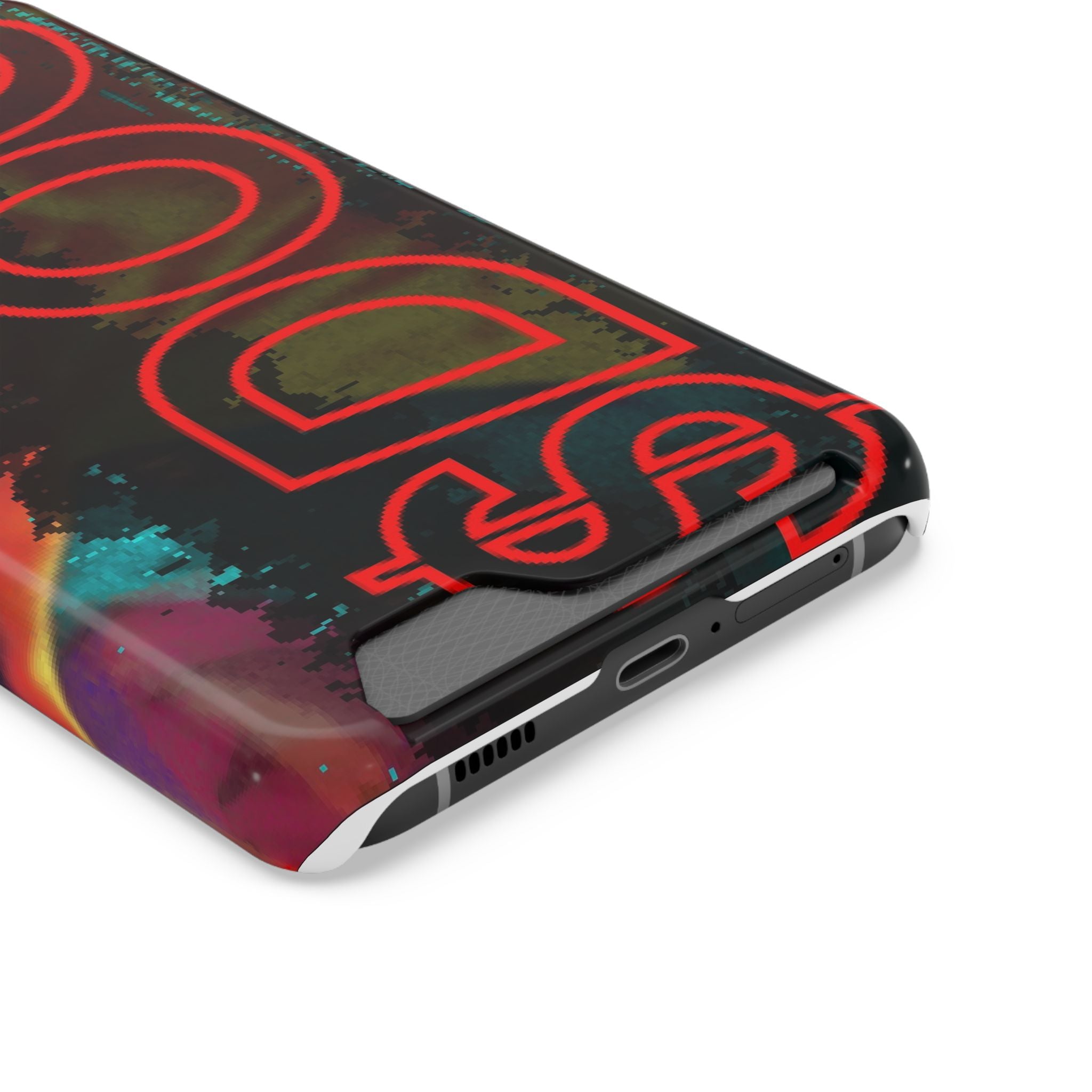 Phone Case — Bold Neon “D0G” Card Holder Wallet