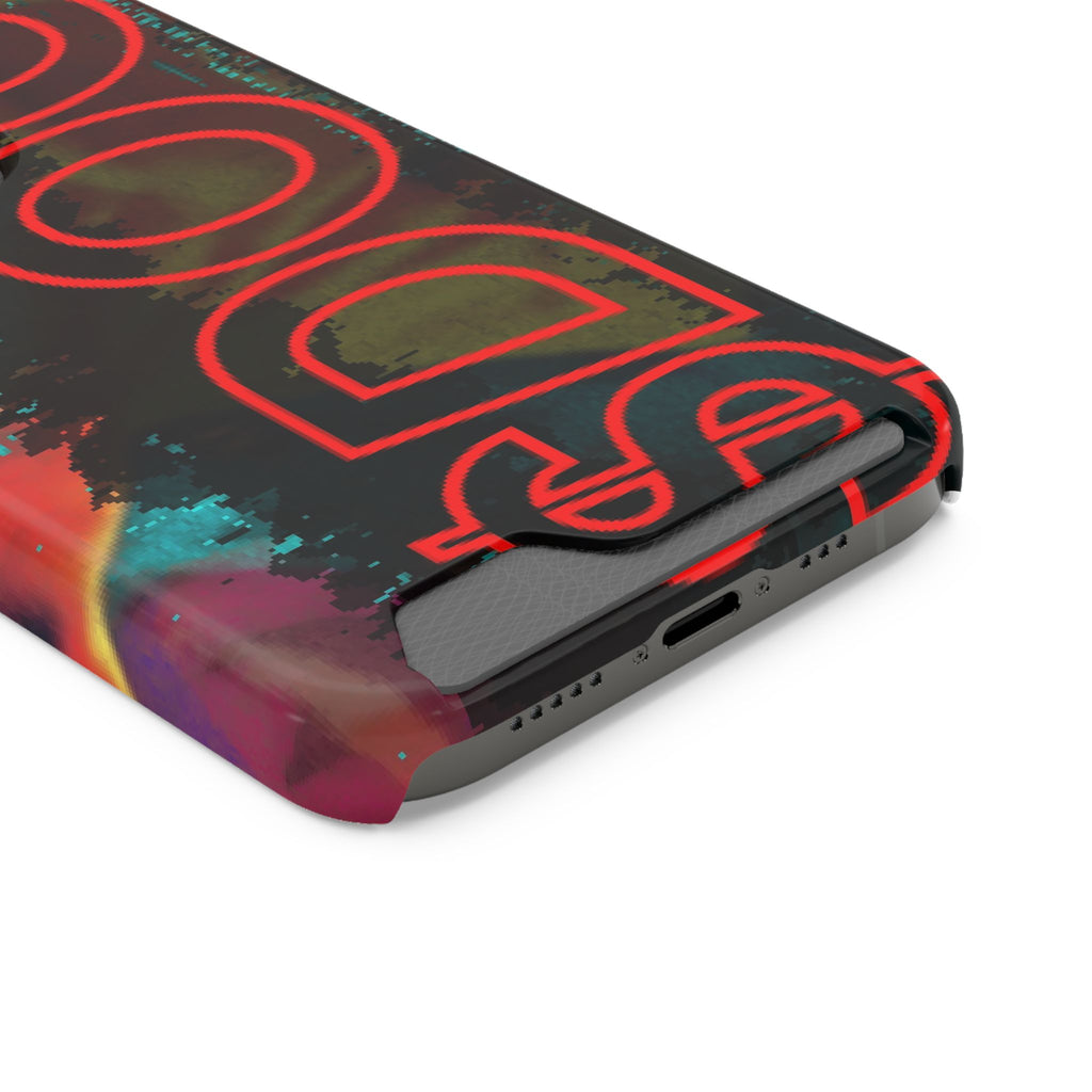 Phone Case — Bold Neon “D0G” Card Holder Wallet