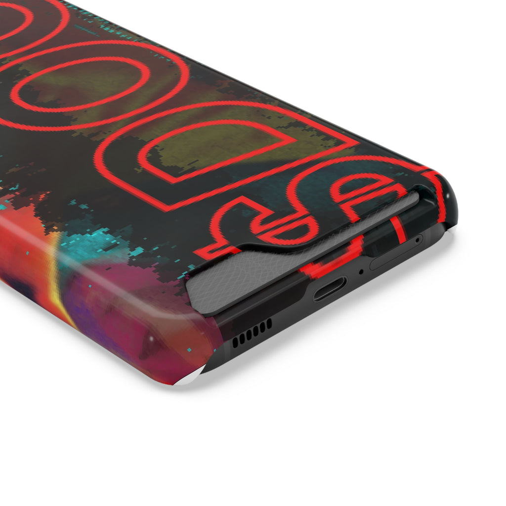 Phone Case — Bold Neon “D0G” Card Holder Wallet