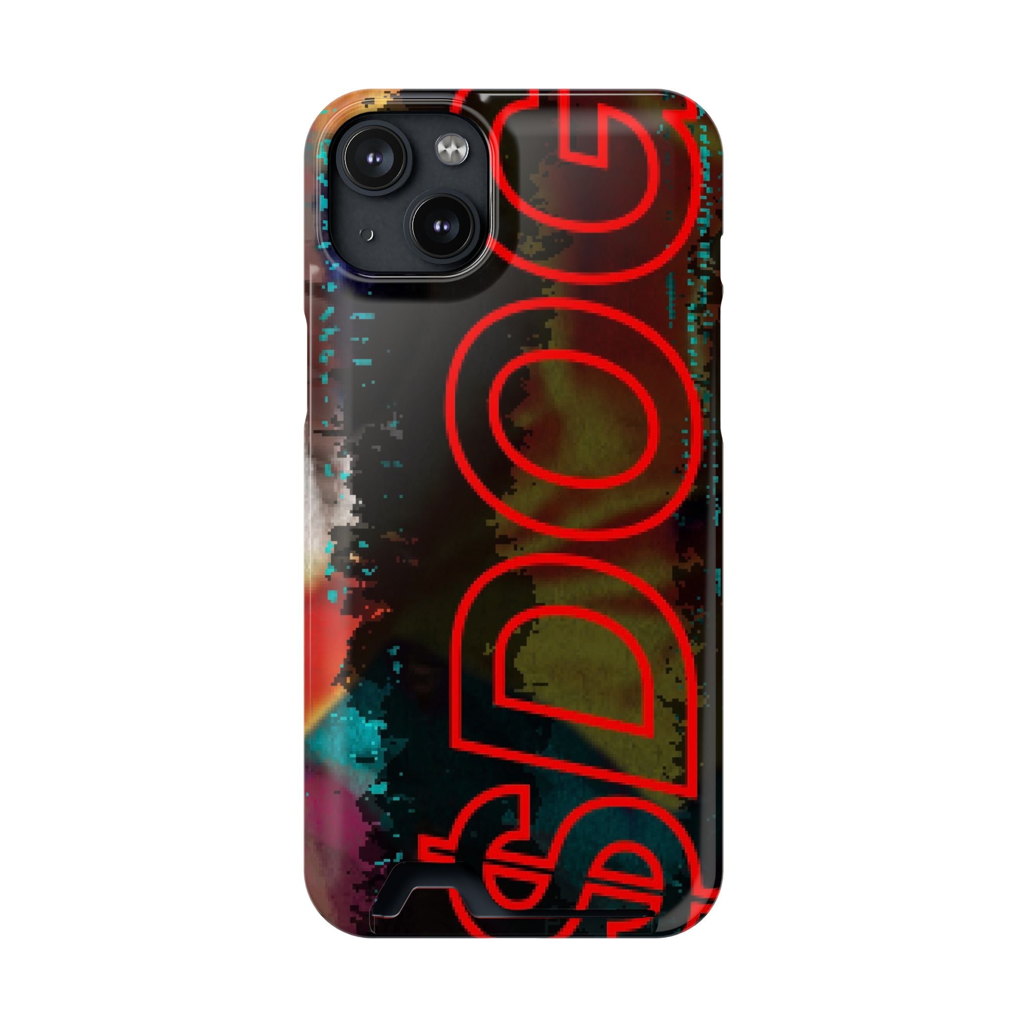 Phone Case — Bold Neon “D0G” Card Holder Wallet