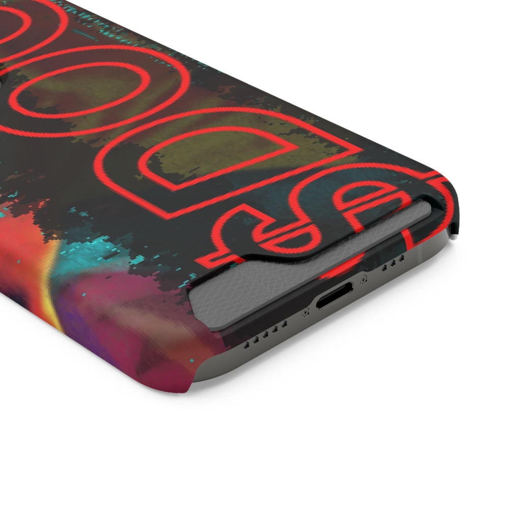 Phone Case — Bold Neon “D0G” Card Holder Wallet
