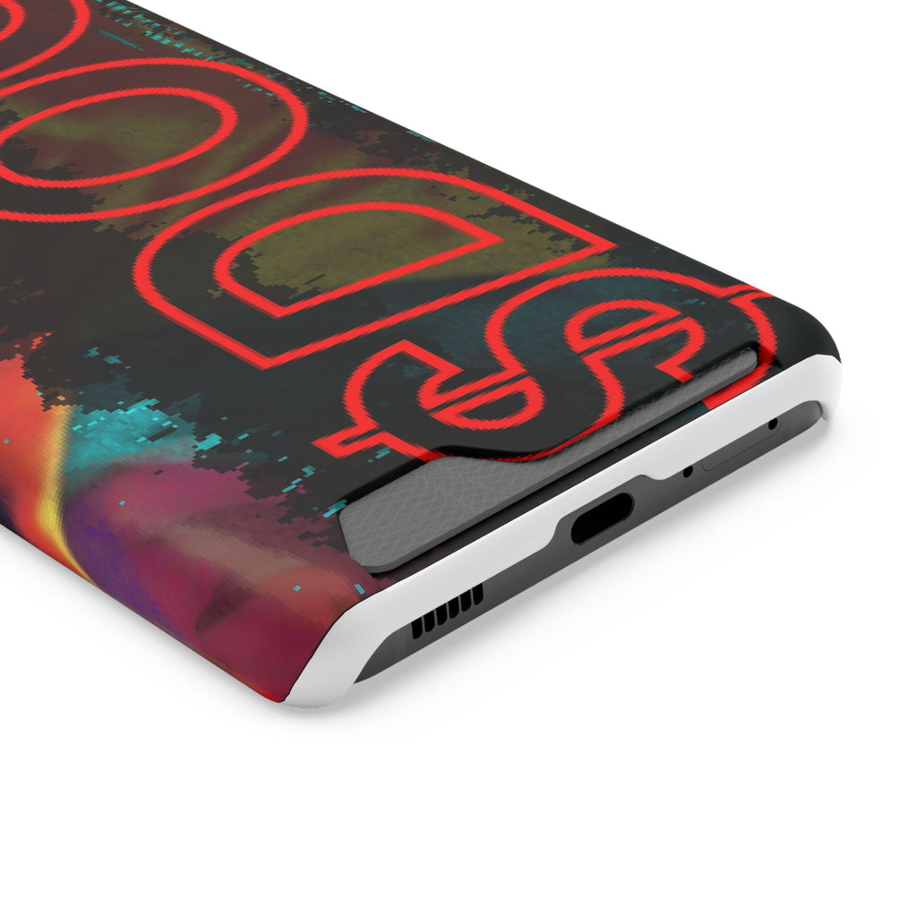Phone Case — Bold Neon “D0G” Card Holder Wallet