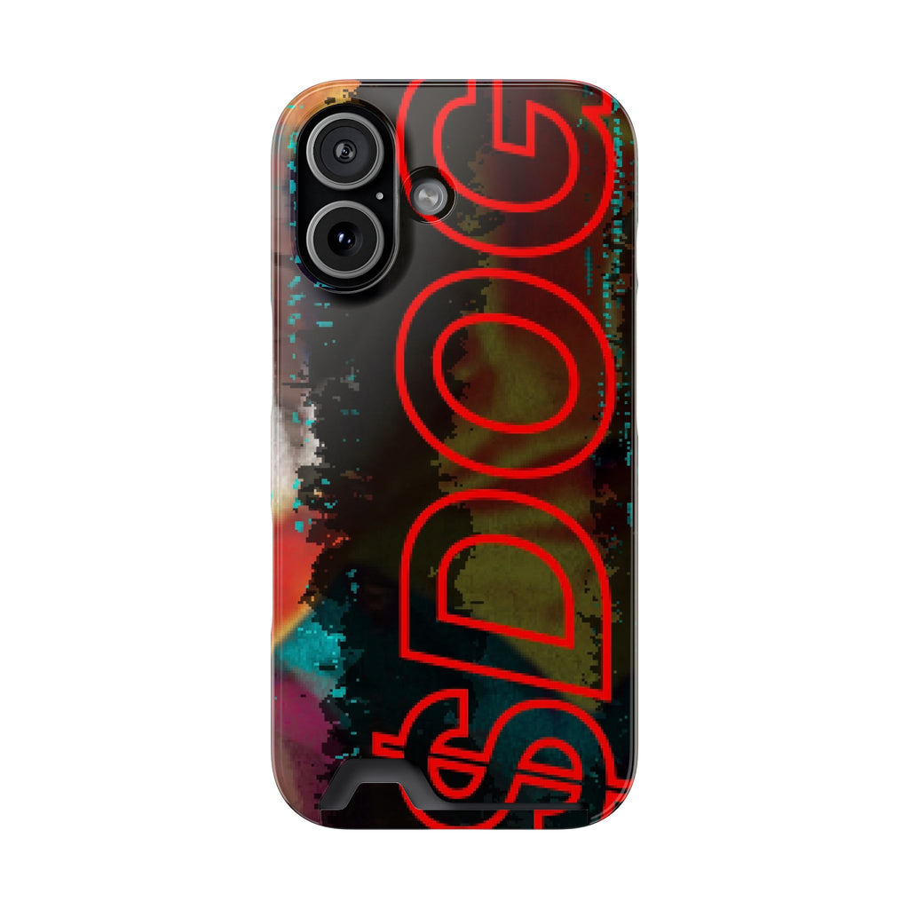 Phone Case — Bold Neon “D0G” Card Holder Wallet