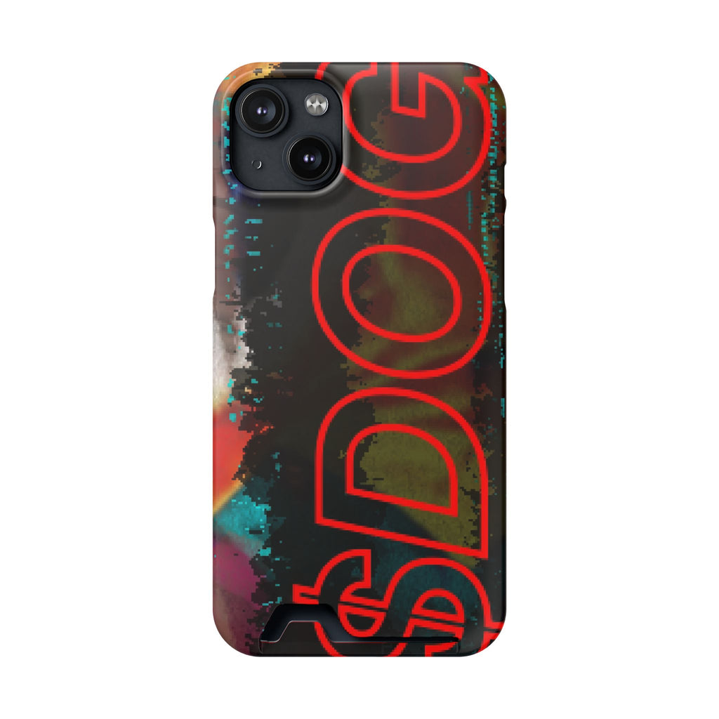 Phone Case — Bold Neon “D0G” Card Holder Wallet