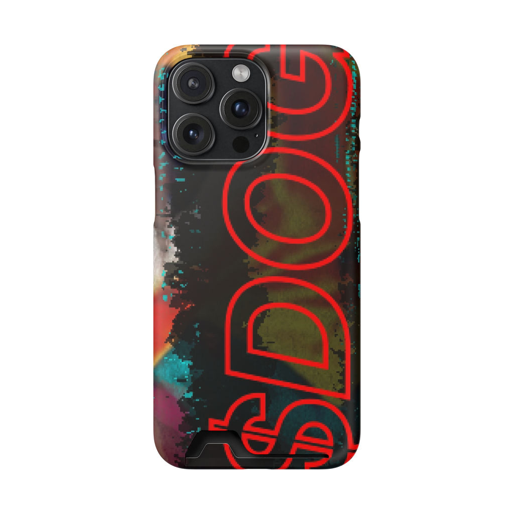 Phone Case — Bold Neon “D0G” Card Holder Wallet