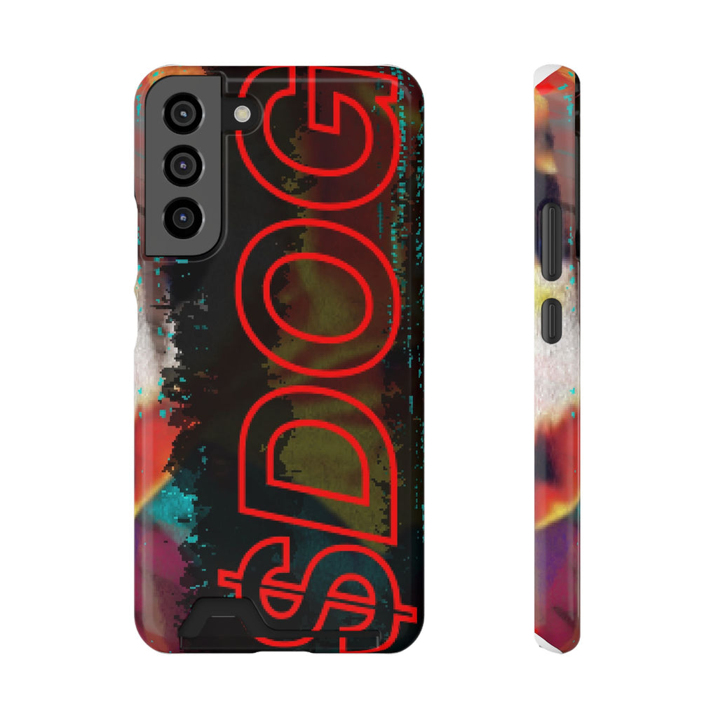 Phone Case — Bold Neon “D0G” Card Holder Wallet