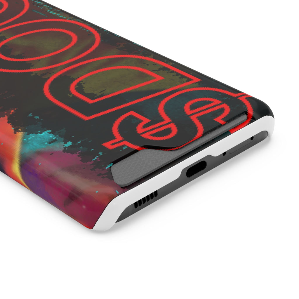 Phone Case — Bold Neon “D0G” Card Holder Wallet