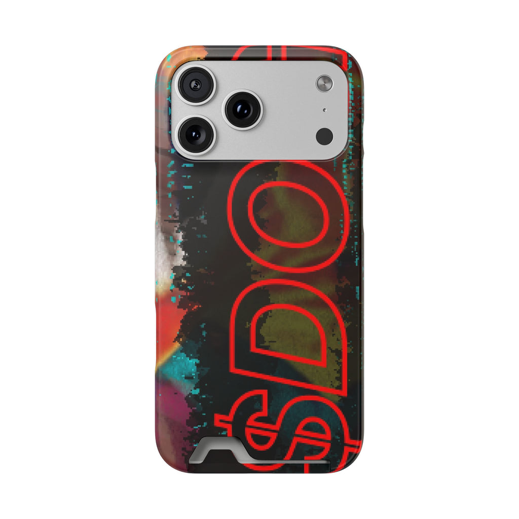 Phone Case — Bold Neon “D0G” Card Holder Wallet
