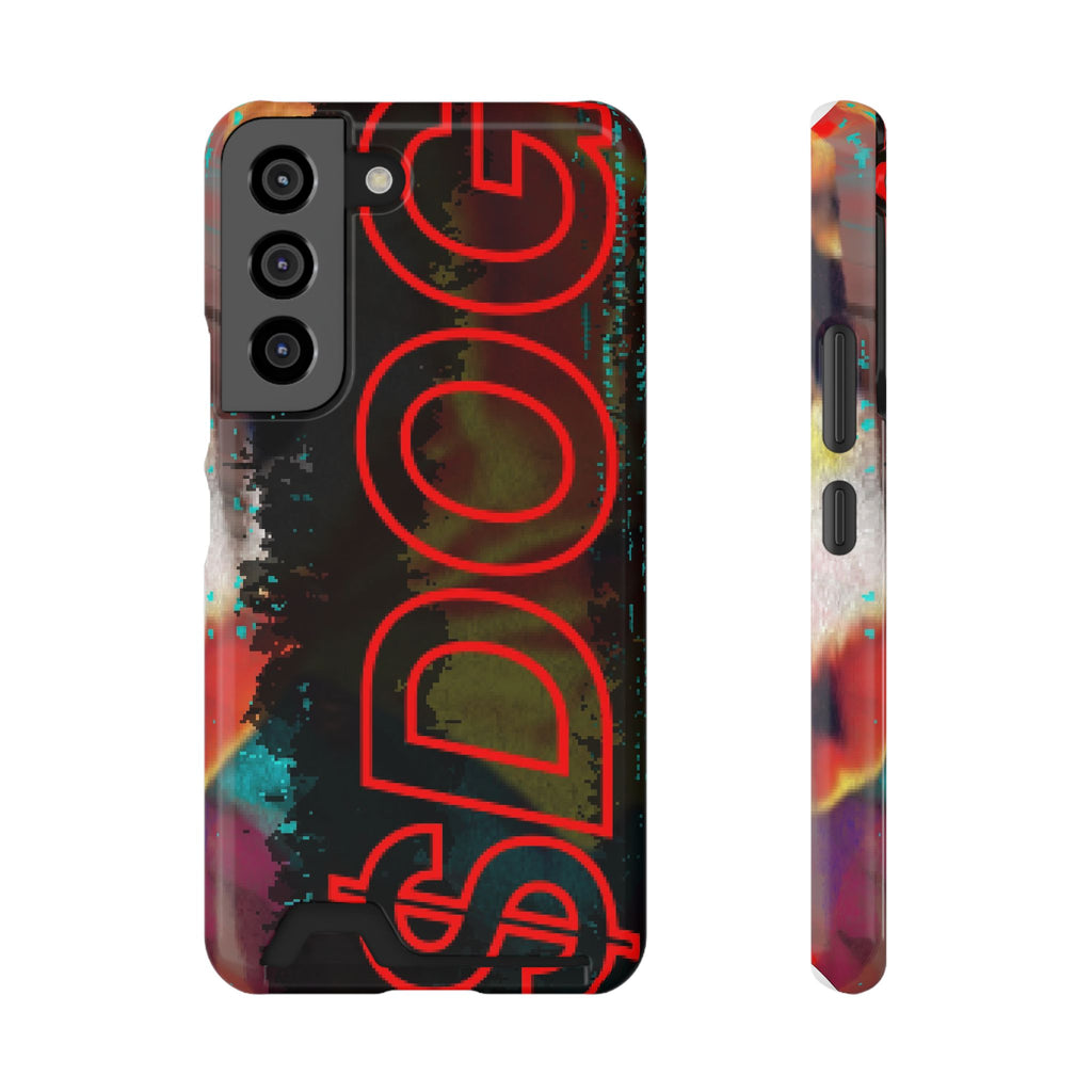 Phone Case — Bold Neon “D0G” Card Holder Wallet