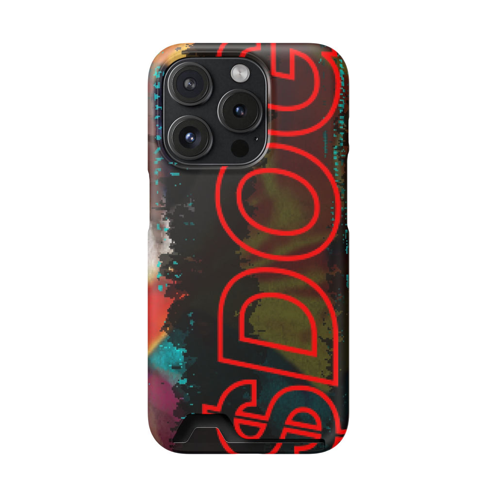 Phone Case — Bold Neon “D0G” Card Holder Wallet