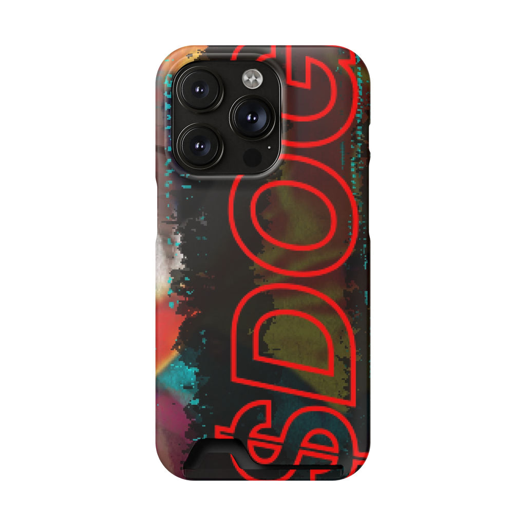 Phone Case — Bold Neon “D0G” Card Holder Wallet
