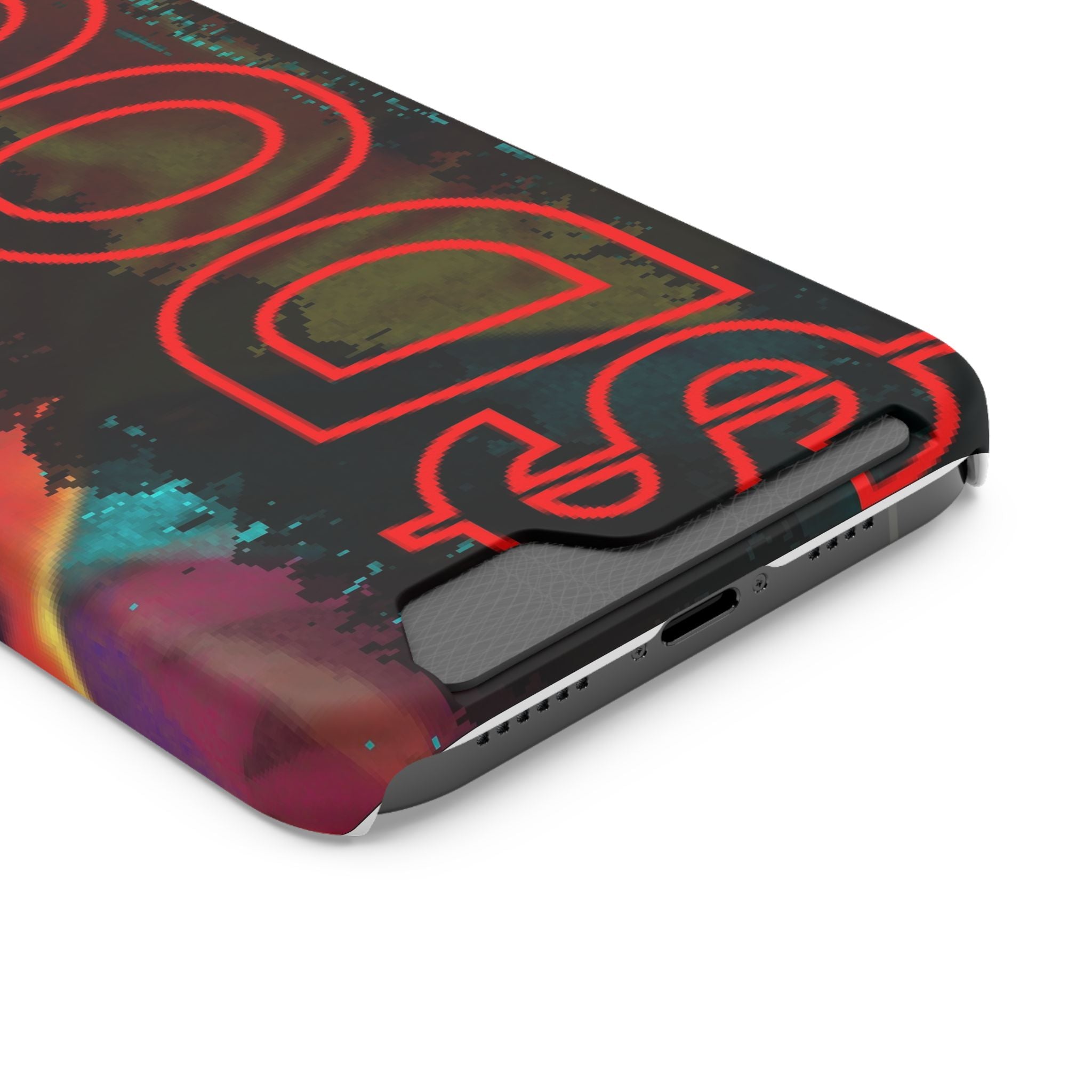 Phone Case — Bold Neon “D0G” Card Holder Wallet