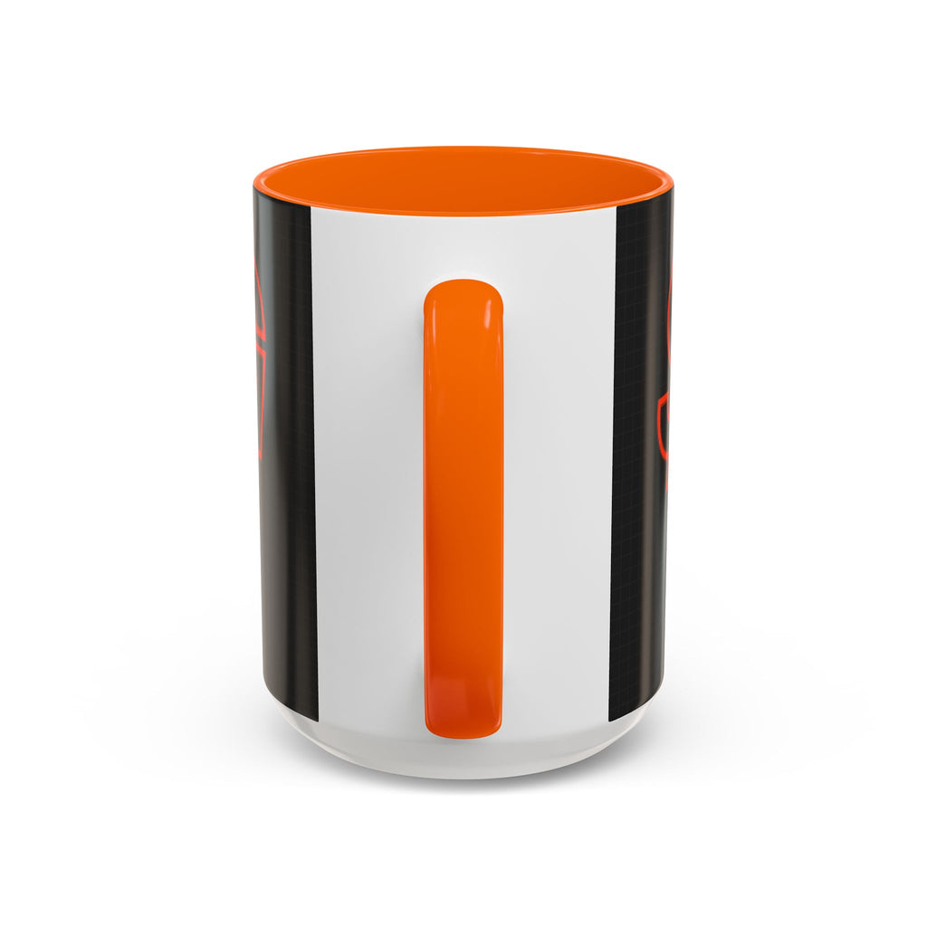 $DOG, Bitcoin Decentralized Accent Coffee Mug (11oz, 15oz) — Orange Accent Crypto Tea Cup