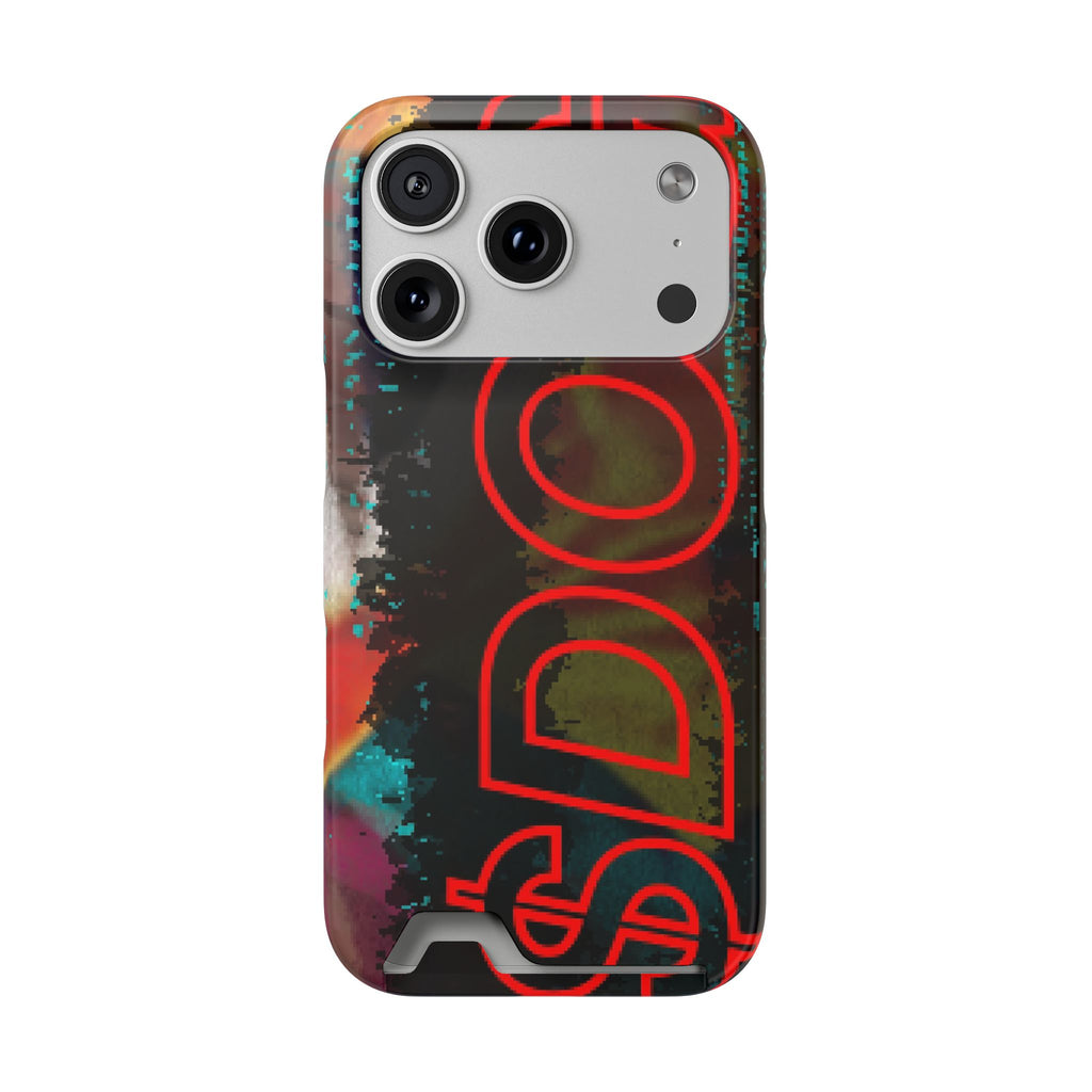 Phone Case — Bold Neon “D0G” Card Holder Wallet