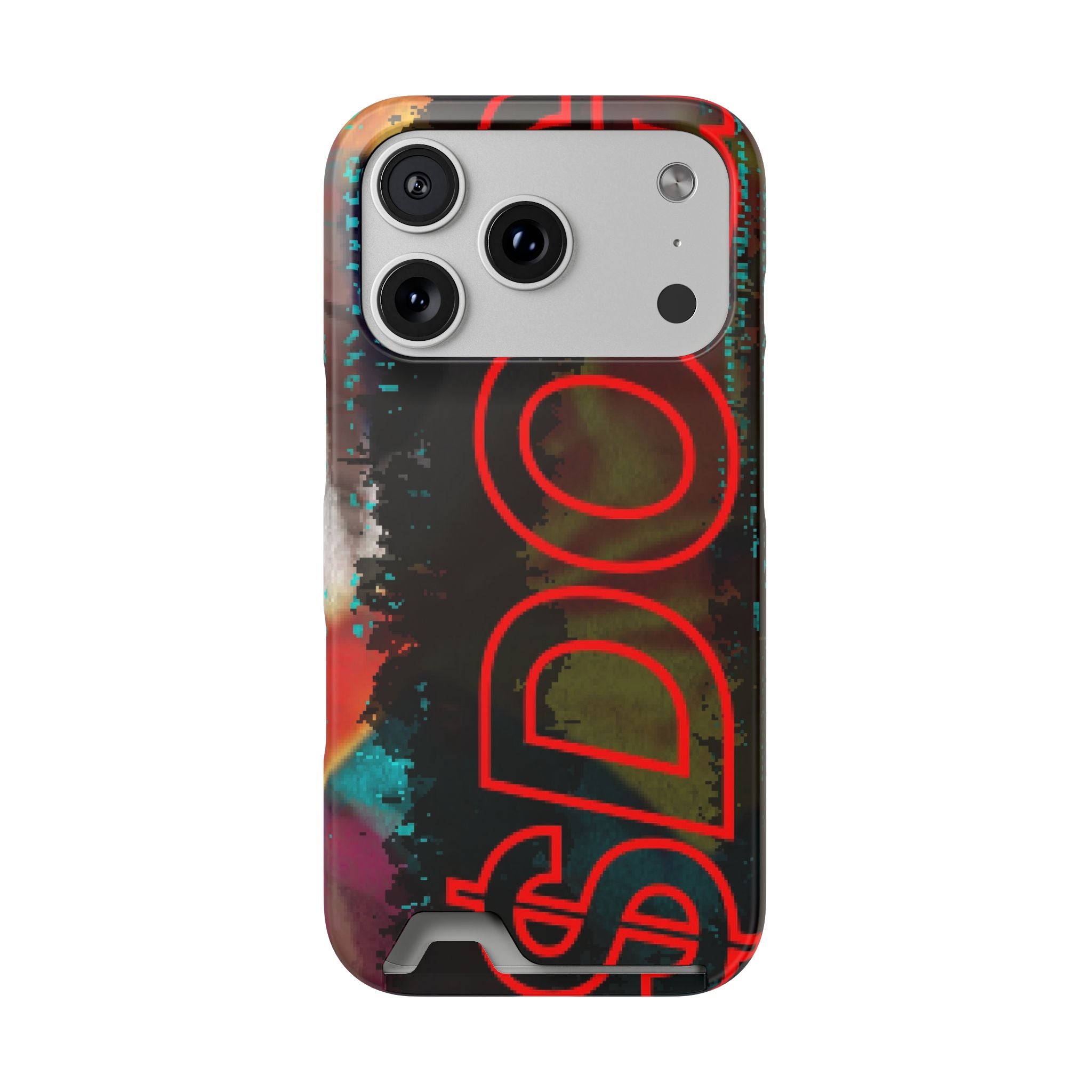 Phone Case — Bold Neon “D0G” Card Holder Wallet