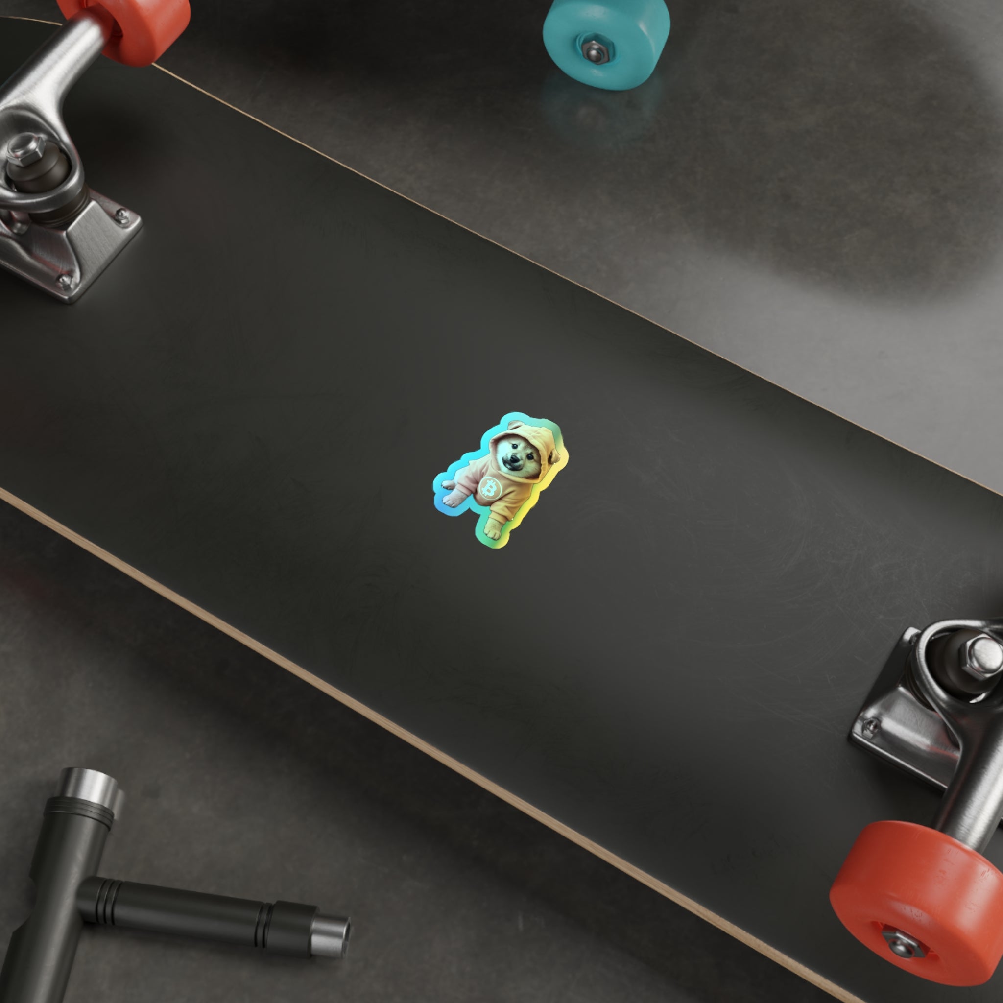 Holographic $DOG Bitcoin Sticker