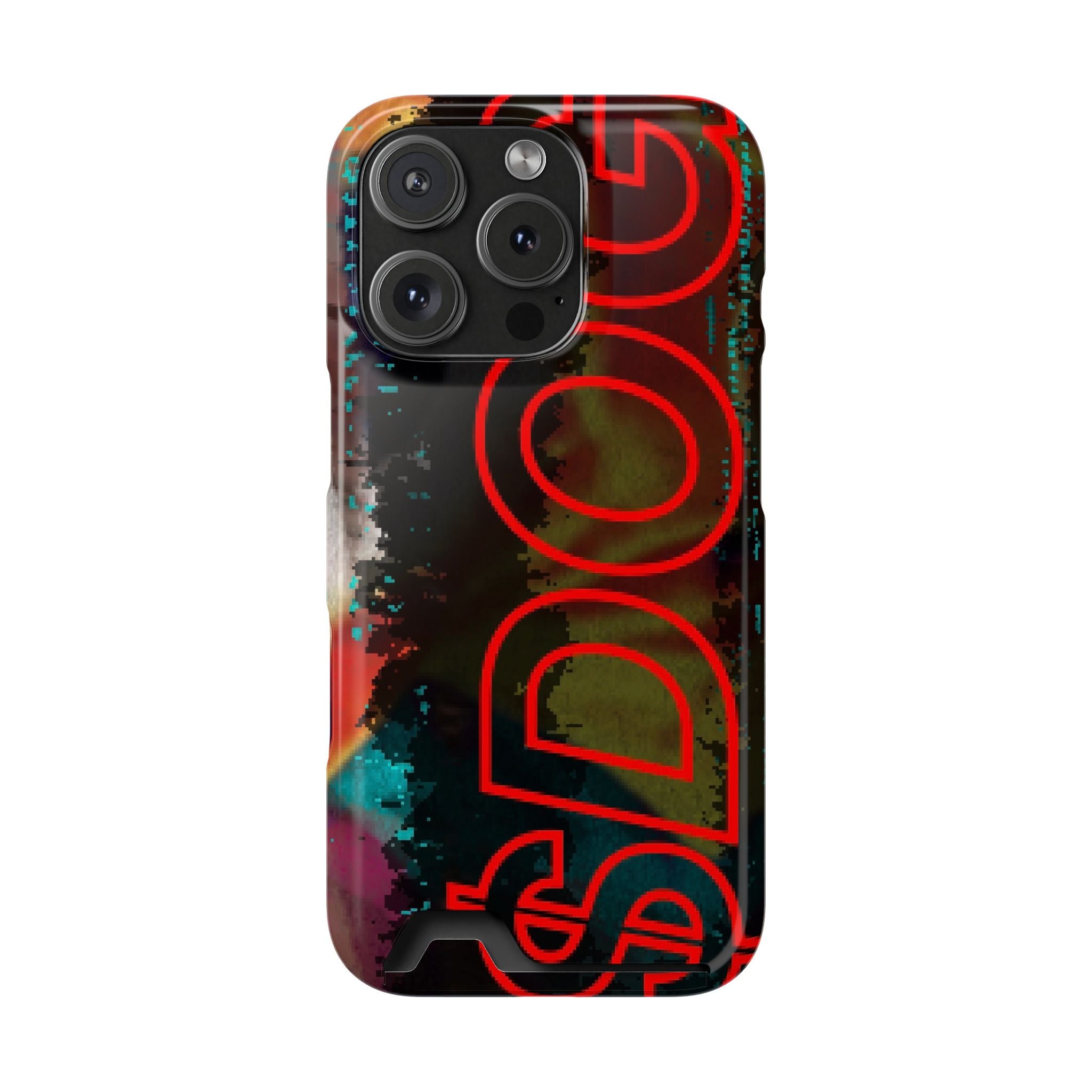 Phone Case — Bold Neon “D0G” Card Holder Wallet