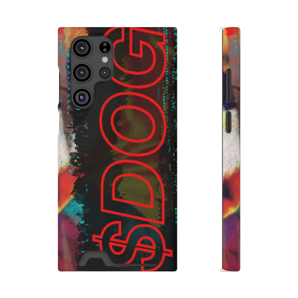 Phone Case — Bold Neon “D0G” Card Holder Wallet