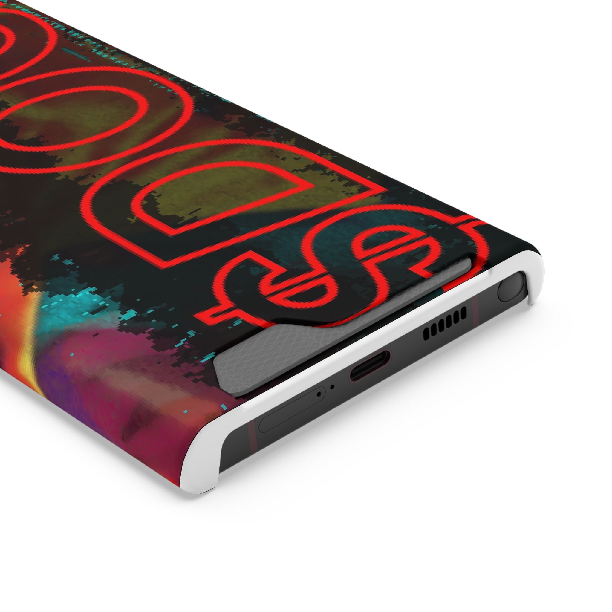 Phone Case — Bold Neon “D0G” Card Holder Wallet