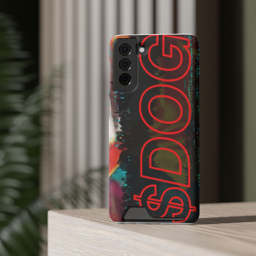 Phone Case — Bold Neon “D0G” Card Holder Wallet