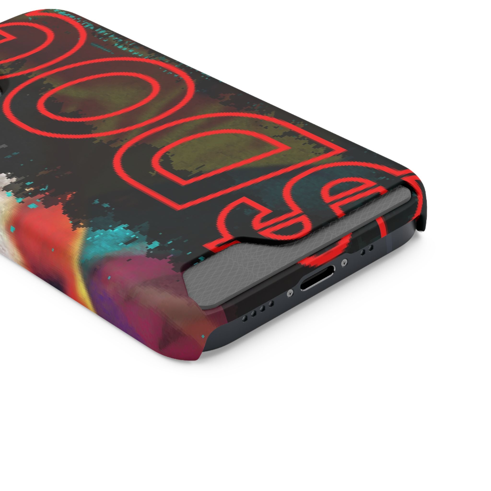 Phone Case — Bold Neon “D0G” Card Holder Wallet
