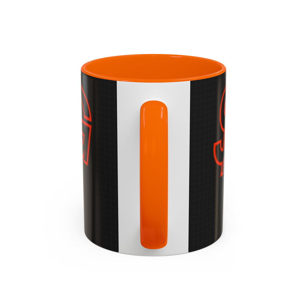 $DOG, Bitcoin Decentralized Accent Coffee Mug (11oz, 15oz) — Orange Accent Crypto Tea Cup
