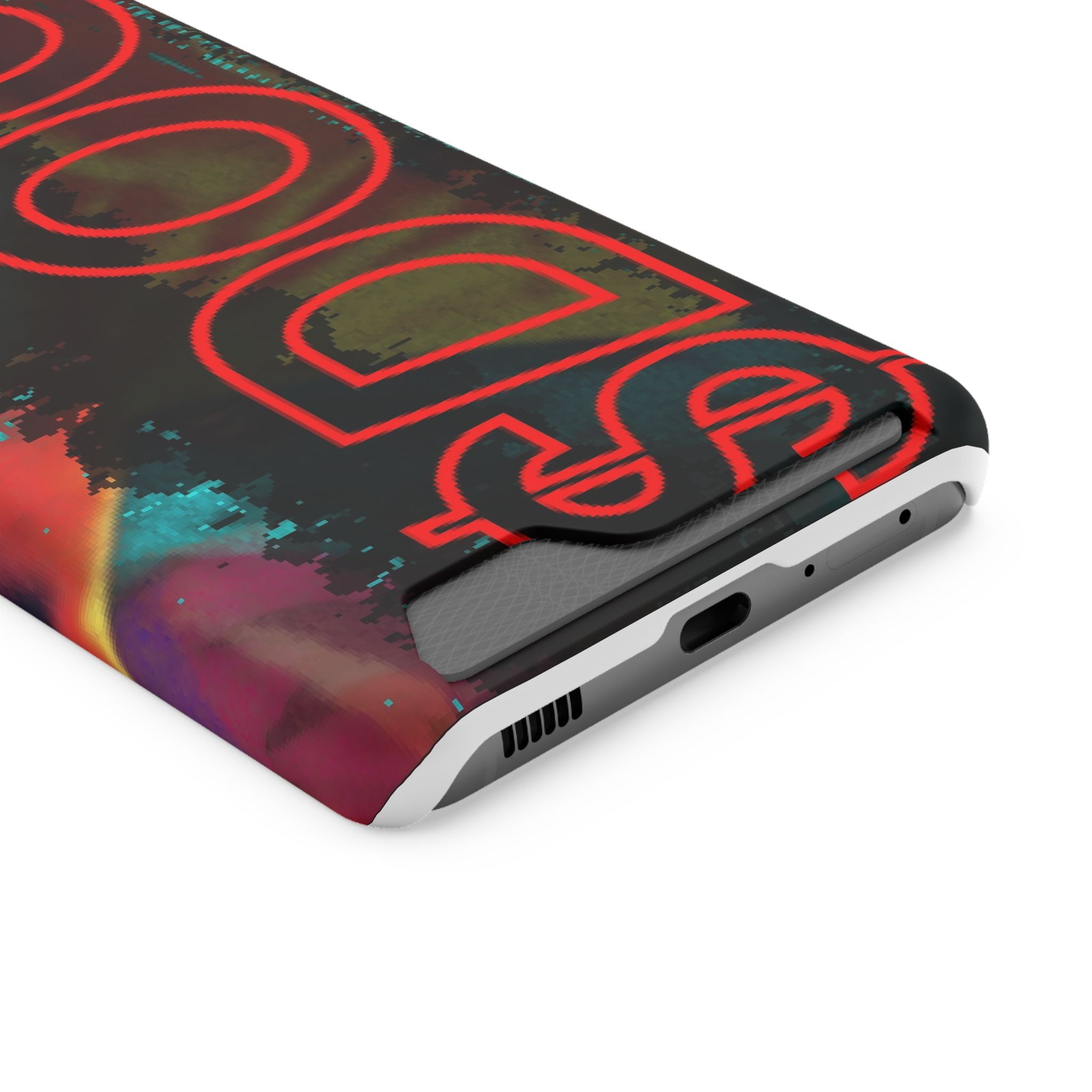 Phone Case — Bold Neon “D0G” Card Holder Wallet