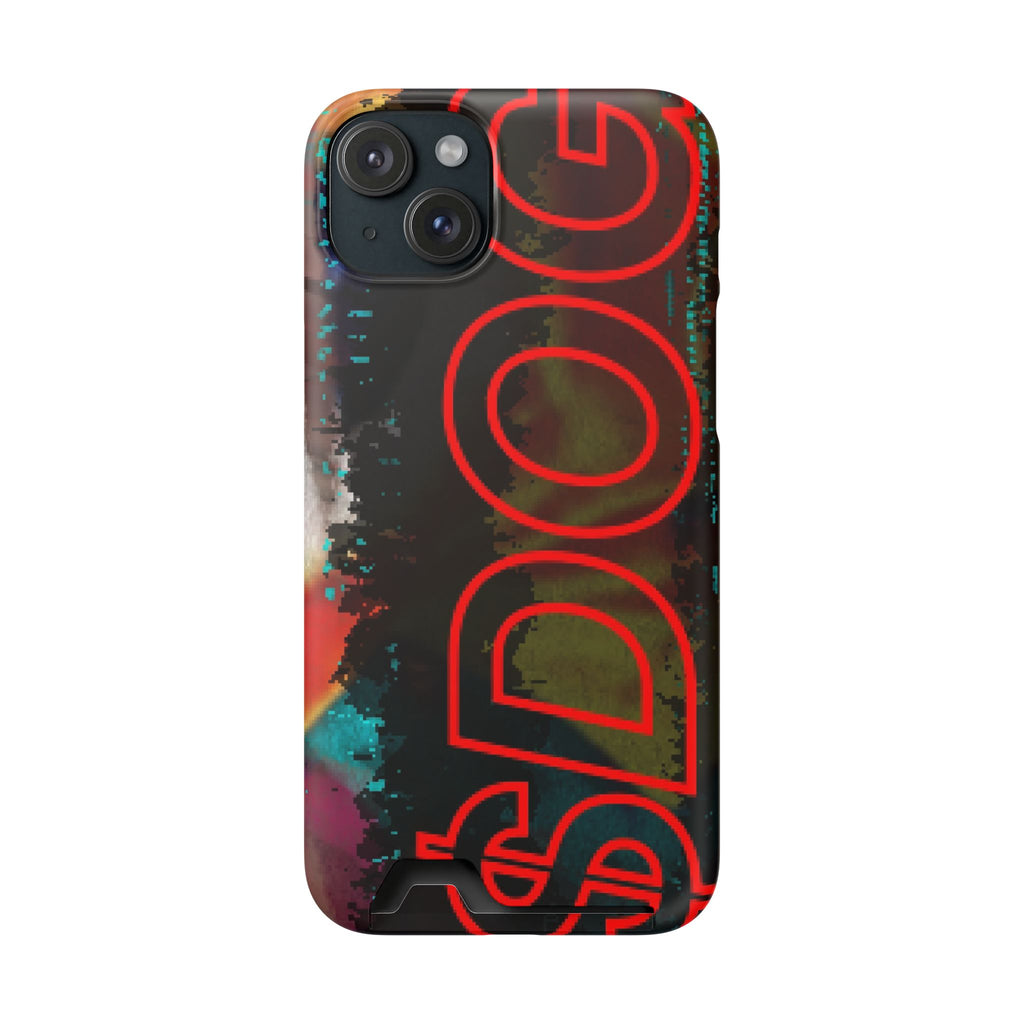 Phone Case — Bold Neon “D0G” Card Holder Wallet