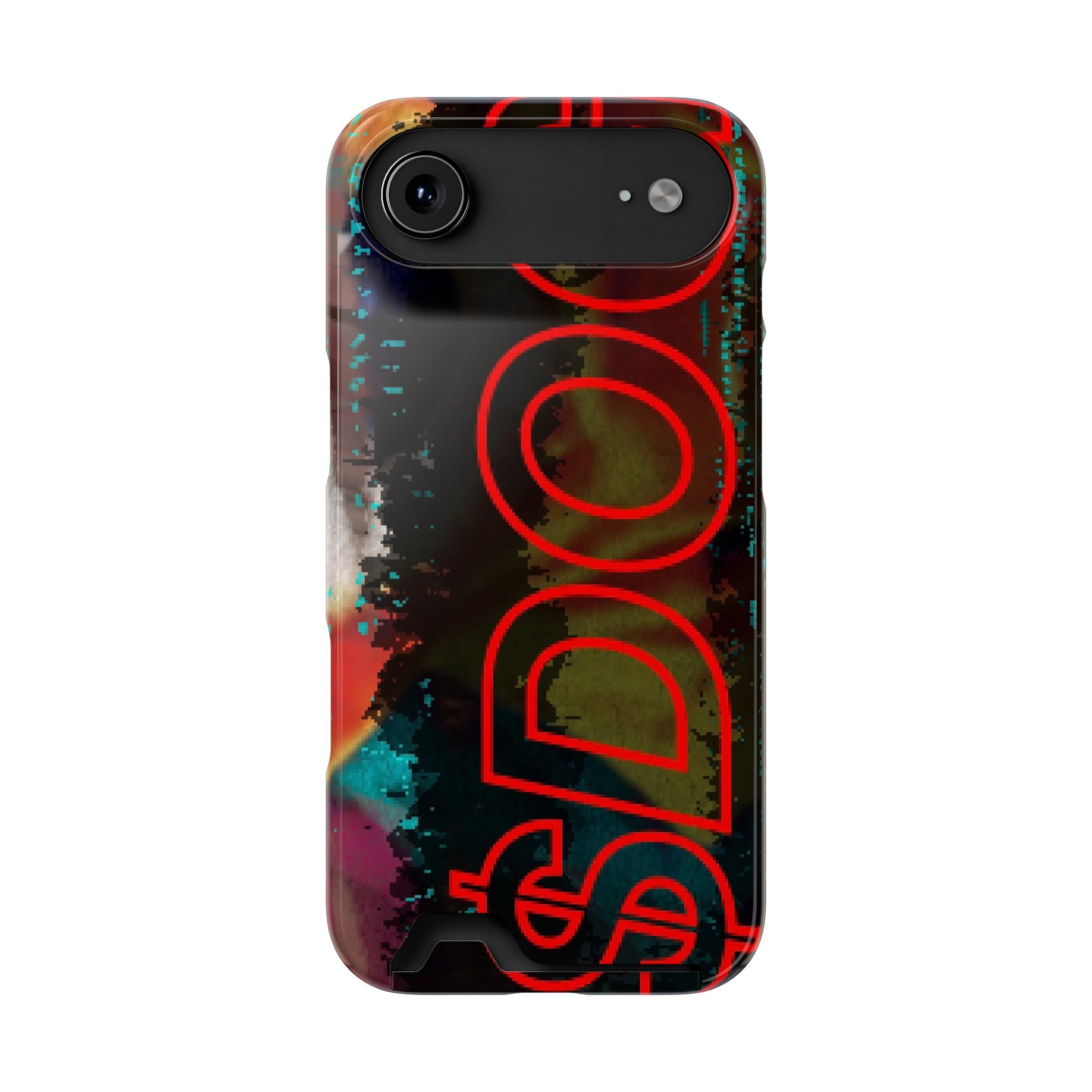 Phone Case — Bold Neon “D0G” Card Holder Wallet