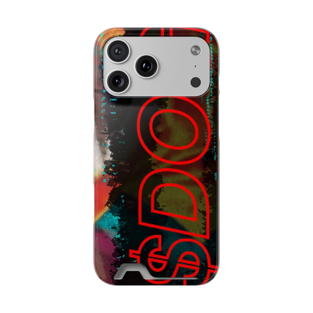 Phone Case — Bold Neon “D0G” Card Holder Wallet