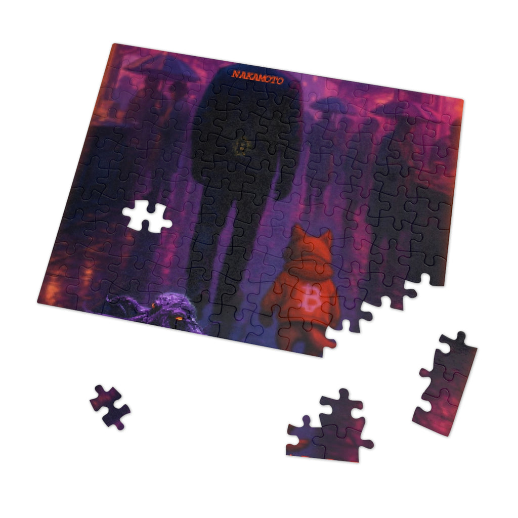 $DOG, Bitcoin Nakamoto Art Puzzle Tin — Neon Crypto Jigsaw