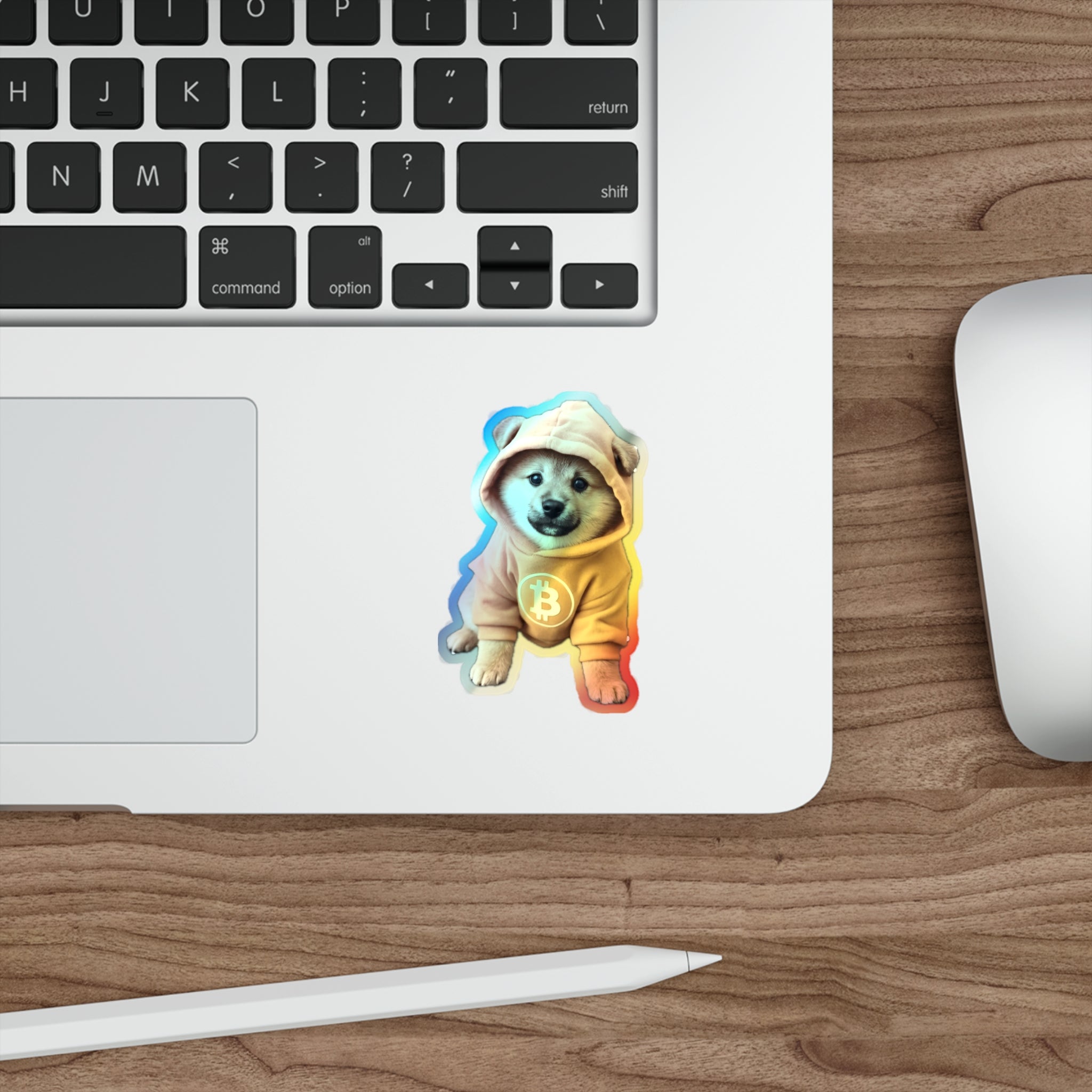 Holographic $DOG Bitcoin Sticker