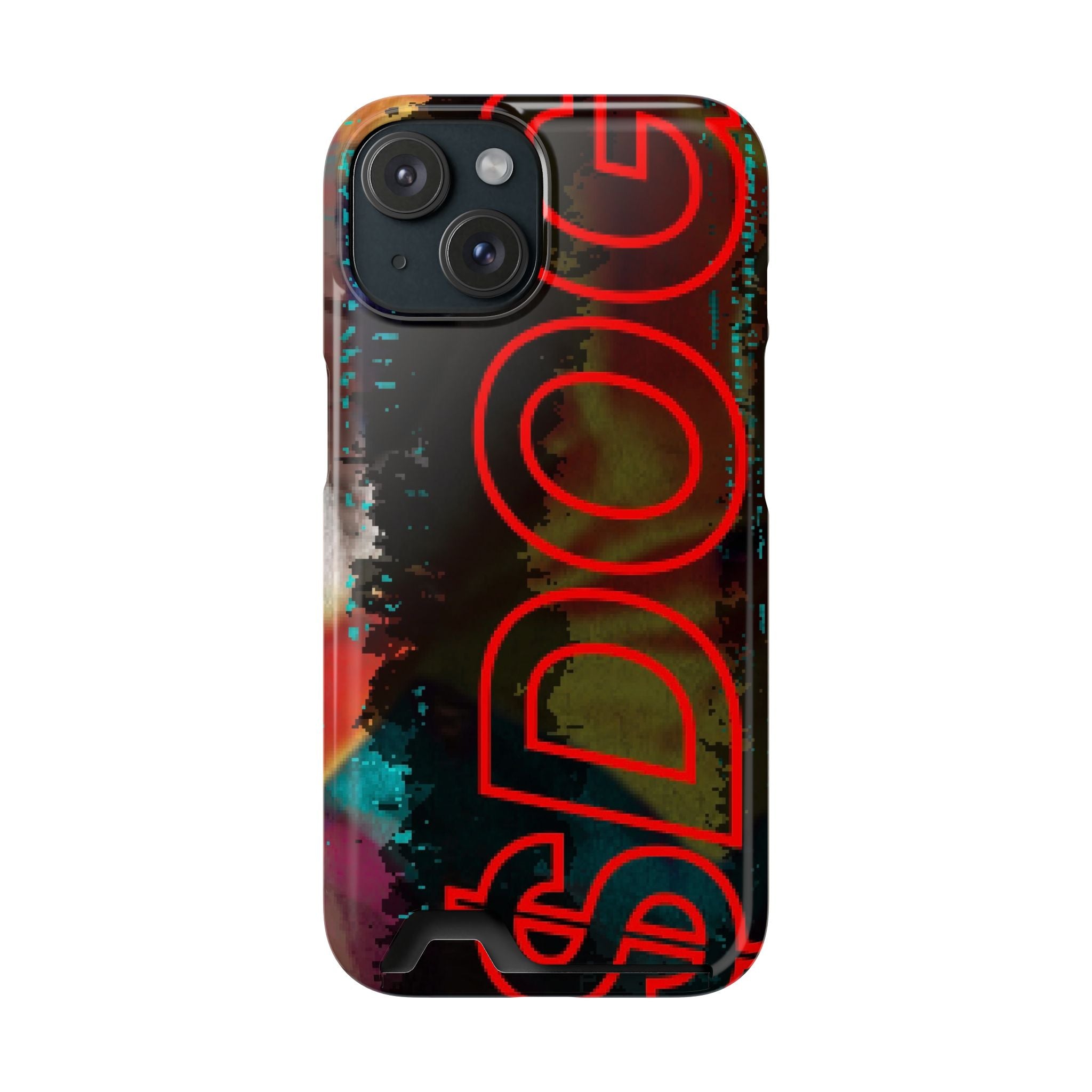Phone Case — Bold Neon “D0G” Card Holder Wallet