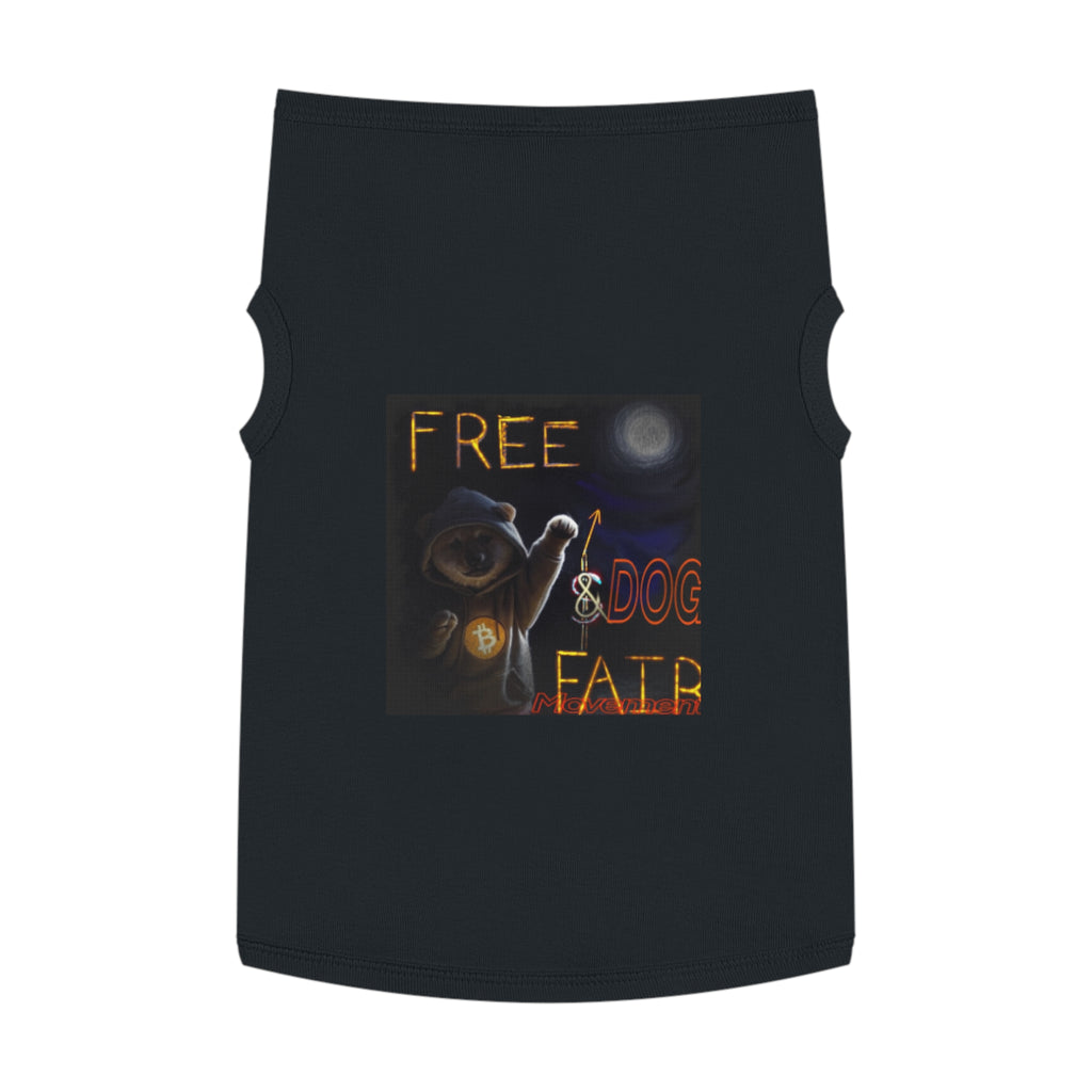 $Dog Tank Top - "Free Dog Fair" Crypto Pet Tee