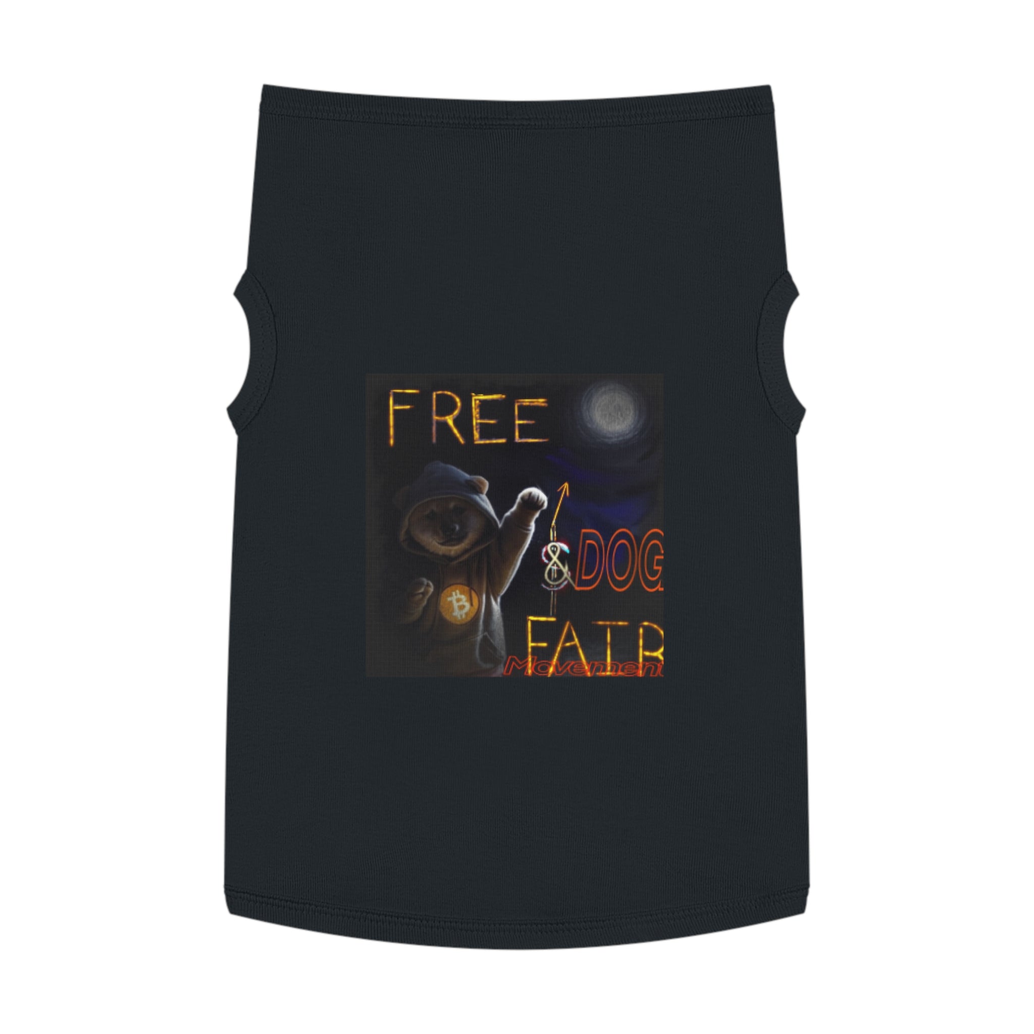 $Dog Tank Top - "Free Dog Fair" Crypto Pet Tee