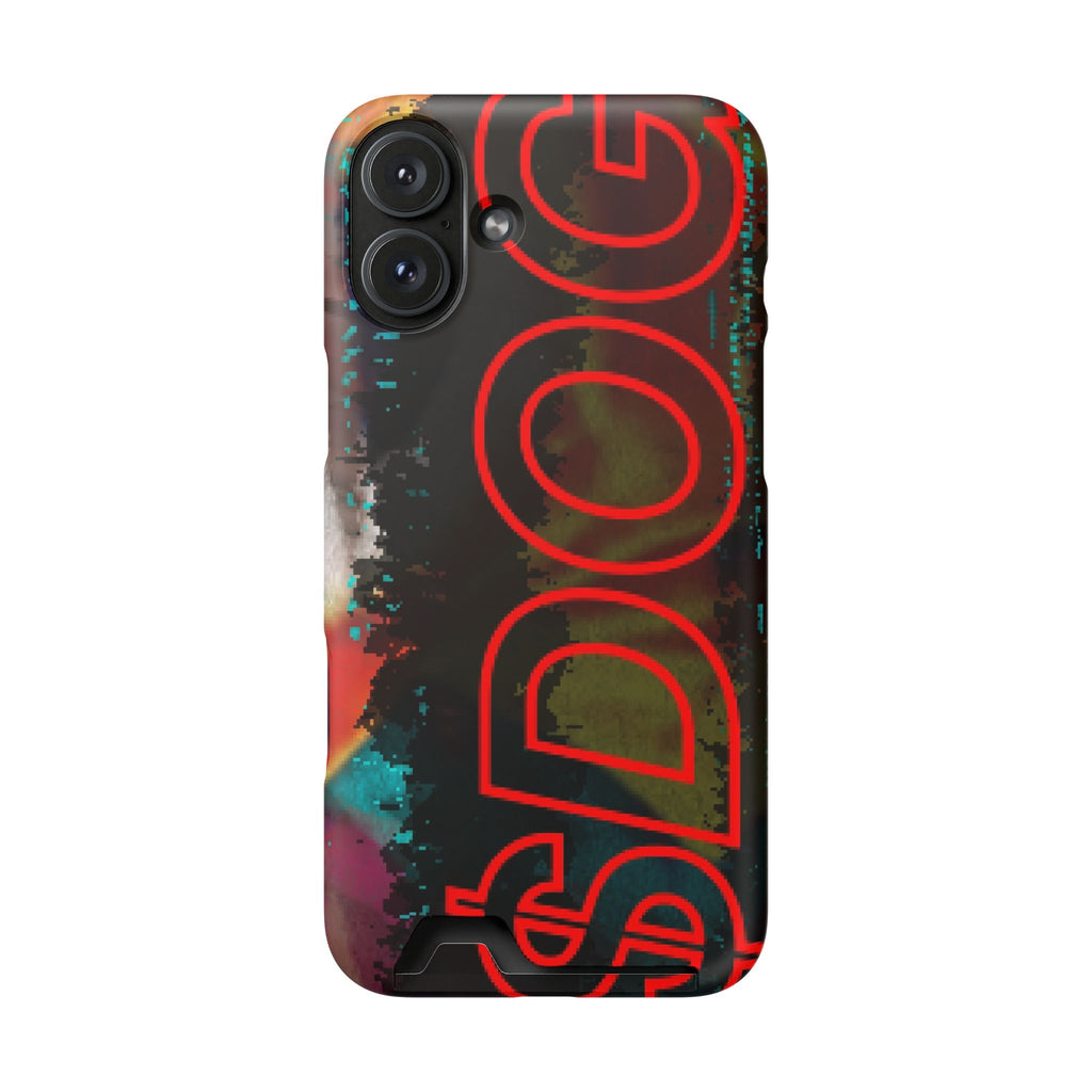 Phone Case — Bold Neon “D0G” Card Holder Wallet