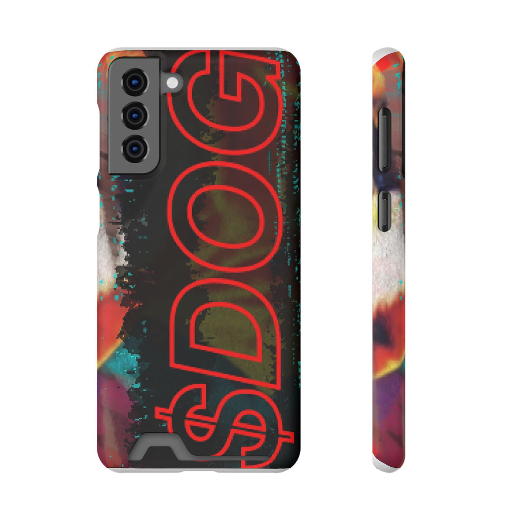 Phone Case — Bold Neon “D0G” Card Holder Wallet