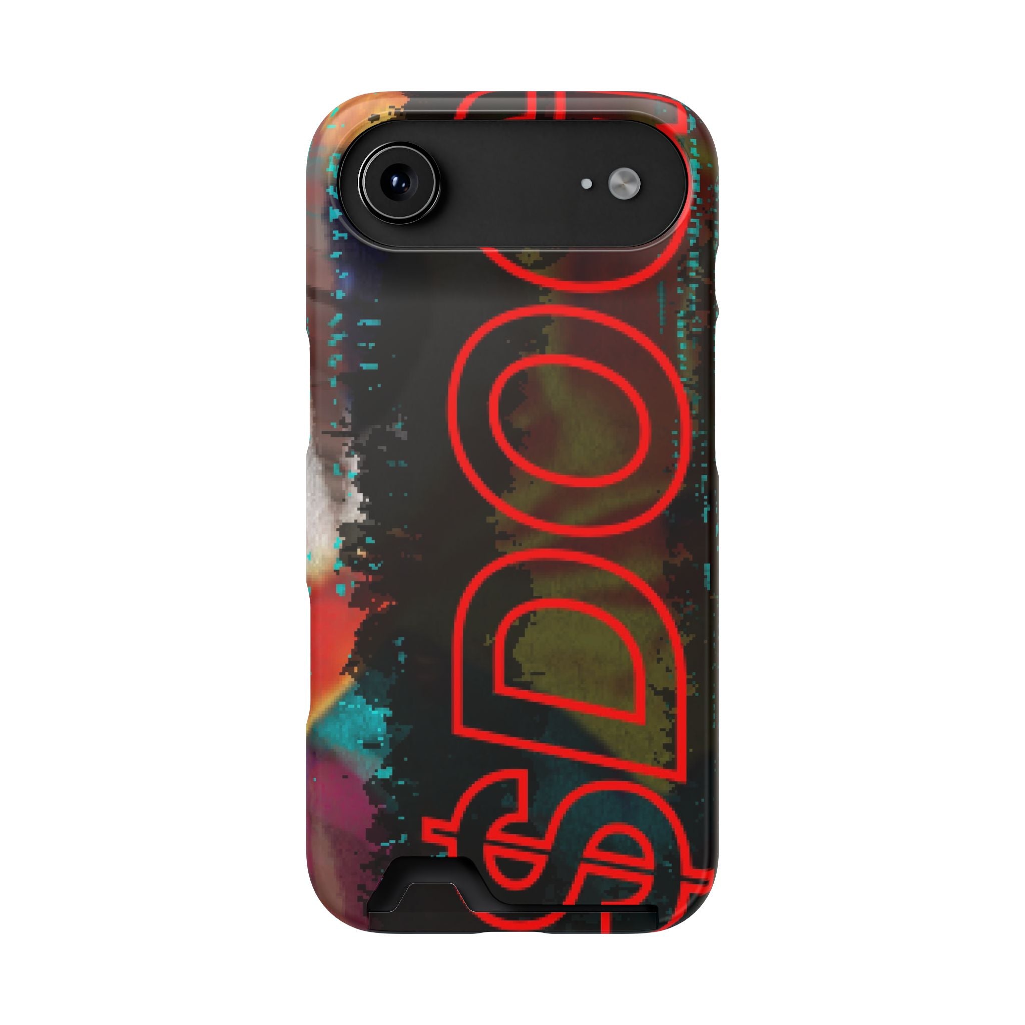 Phone Case — Bold Neon “D0G” Card Holder Wallet