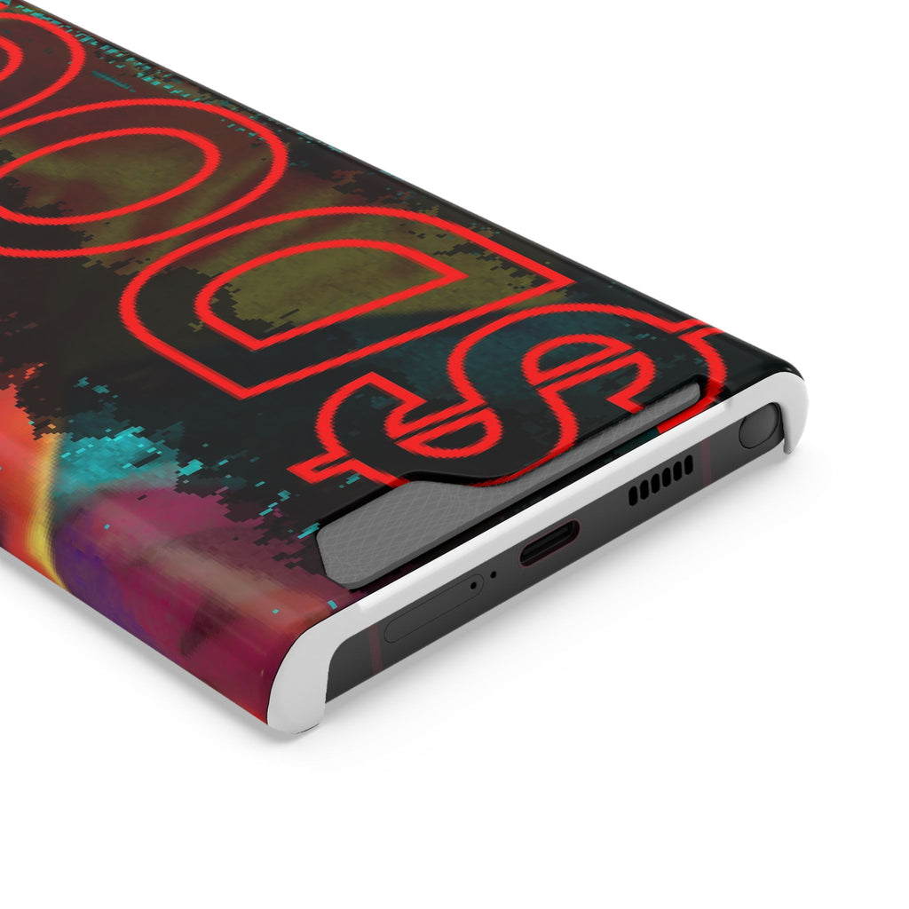 Phone Case — Bold Neon “D0G” Card Holder Wallet