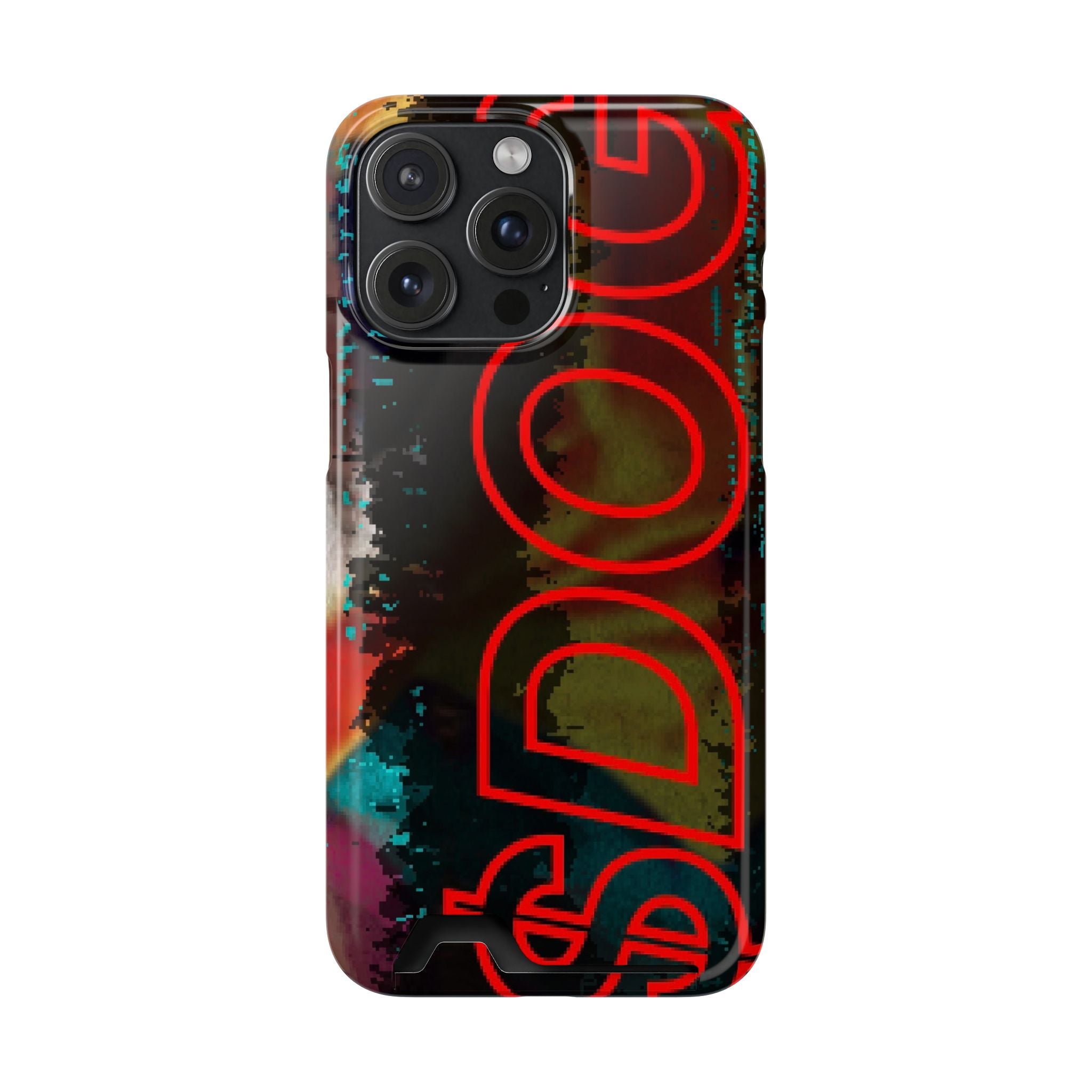 Phone Case — Bold Neon “D0G” Card Holder Wallet