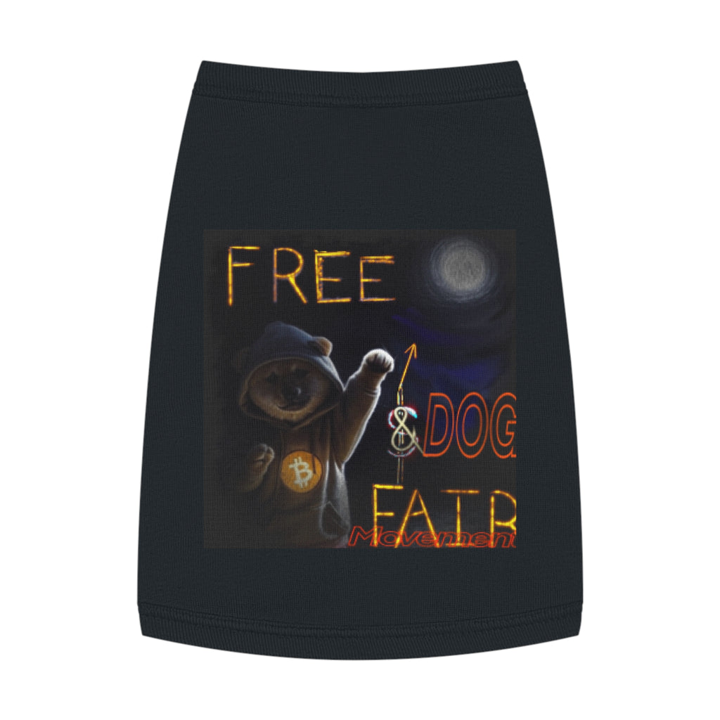 $Dog Tank Top - "Free Dog Fair" Crypto Pet Tee