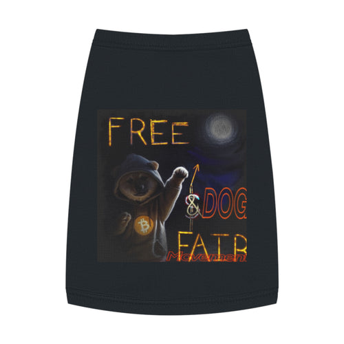 $Dog Tank Top - "Free Dog Fair" Crypto Pet Tee